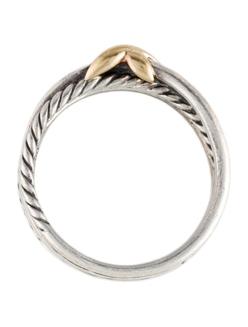 David Yurman Two-Tone X Crossover Band