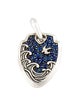 David Yurman Sapphire Wave Shield Pendant