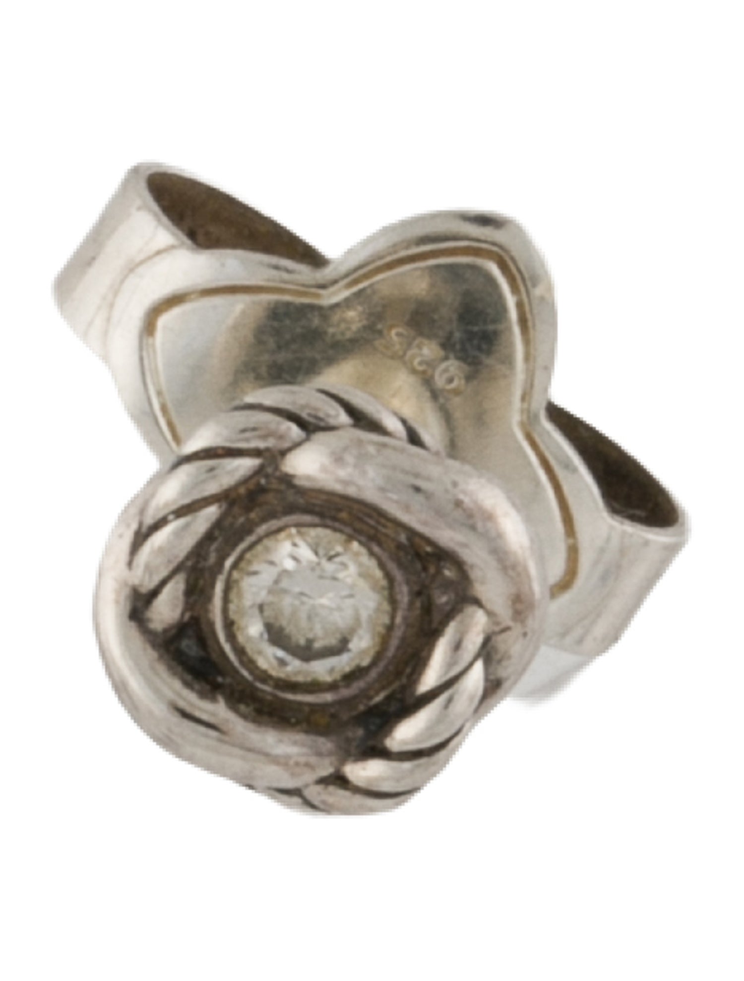 David Yurman Diamond Infinity Stud Earrings