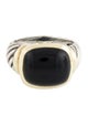 David Yurman Two-Tone Onyx Cocktail Ring