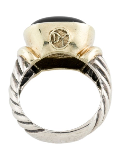 David Yurman Two-Tone Onyx Cocktail Ring