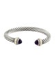 David Yurman Two-Tone Amethyst Classic Cable Bracelet