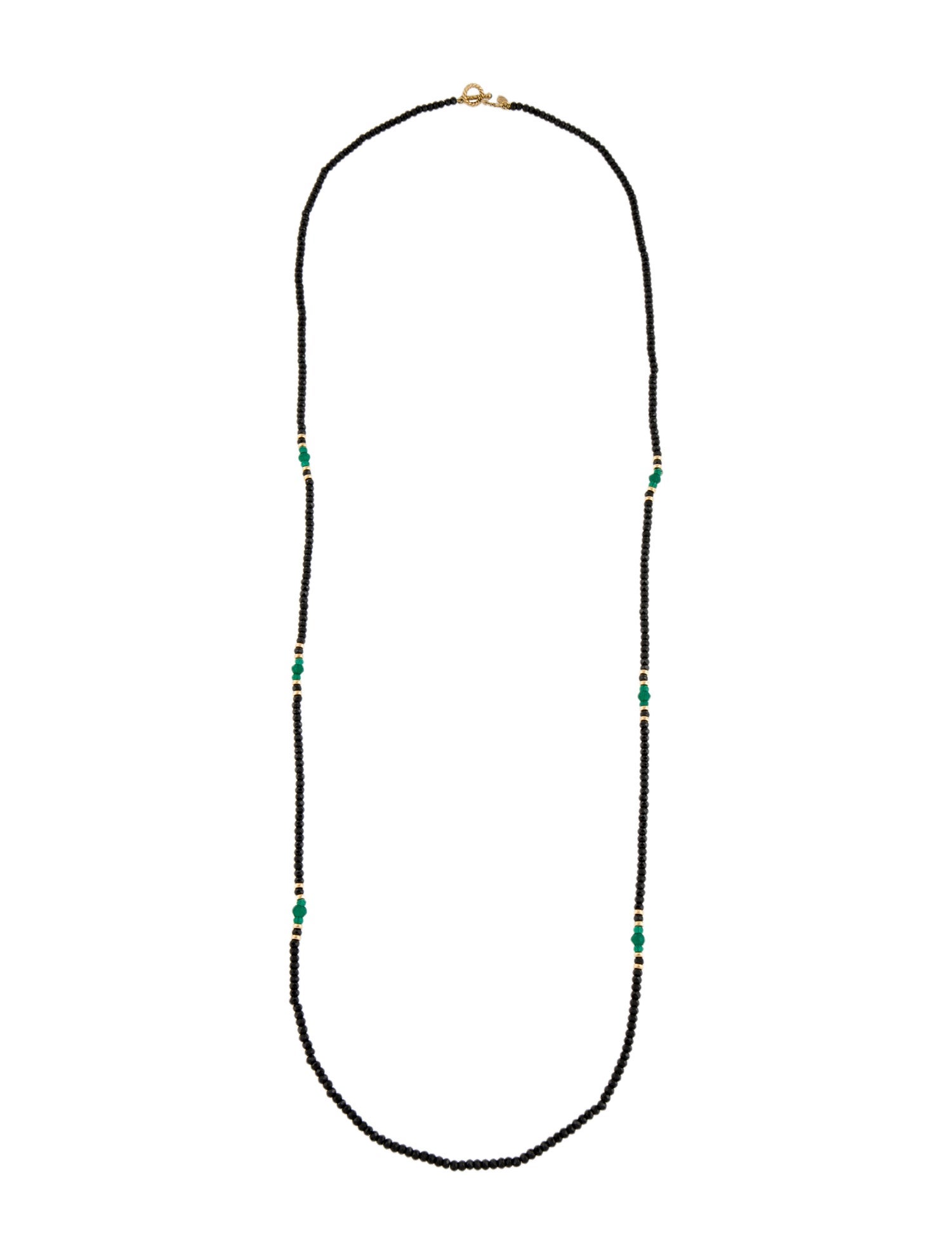 David Yurman 18K Spinel & Dyed Chalcedony Osetra Tweejoux Bead Necklace