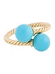 David Yurman 14K Turquoise Solari Bypass Ring