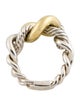 David Yurman Two-Tone Belmont Curb Link Cocktail Ring