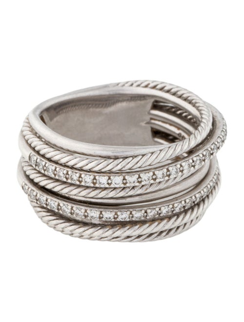 David Yurman Diamond Crossover Ring