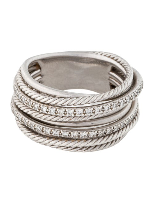 David Yurman Diamond Crossover Ring