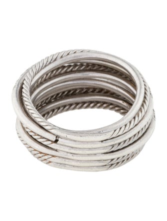 David Yurman Diamond Crossover Ring