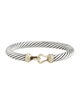 David Yurman Two-Tone Buckle Classic Cable Bracelet
