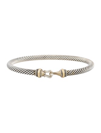 David Yurman Two-Tone Buckle Classic Cable Bracelet