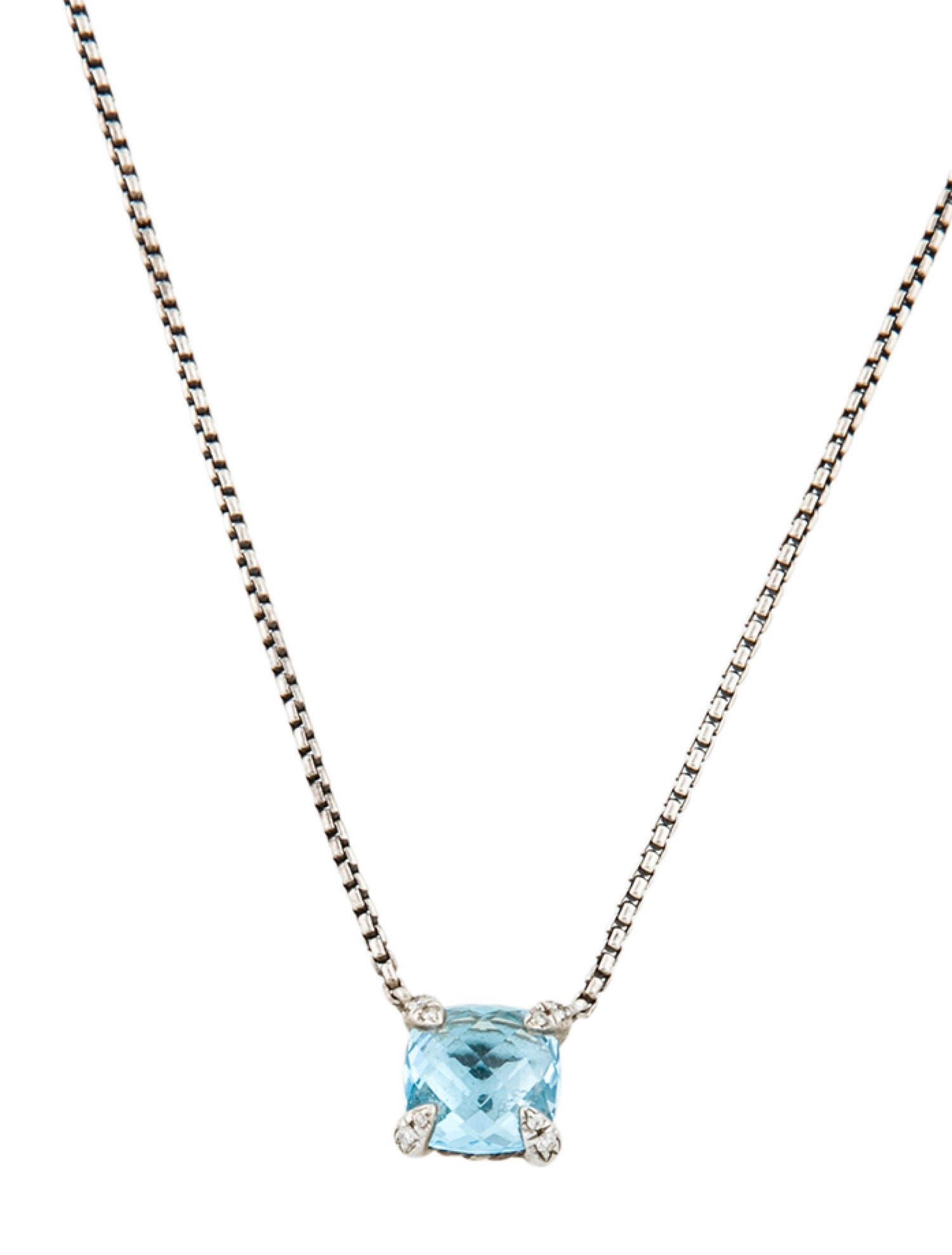 David Yurman Topaz Petite Chatelaine Pendant Necklace