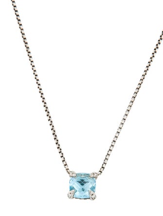 David Yurman Topaz Petite Chatelaine Pendant Necklace