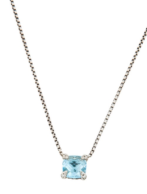 David Yurman Topaz Petite Chatelaine Pendant Necklace