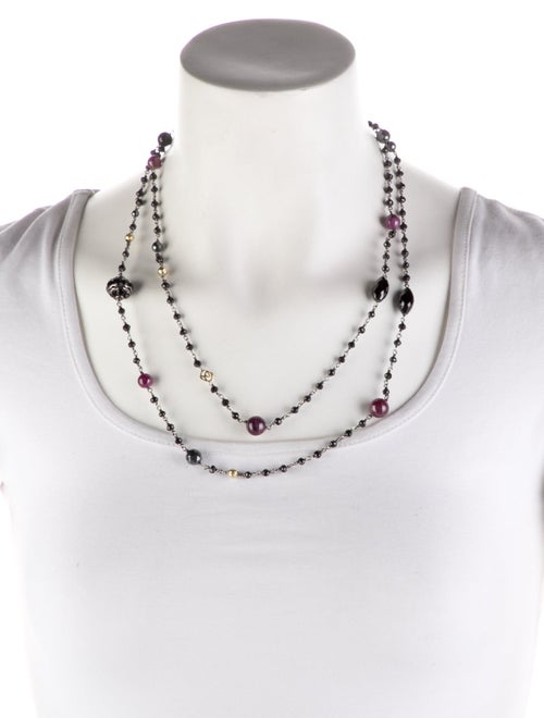 David Yurman Two-Tone Multistone Bijoux Long Necklace