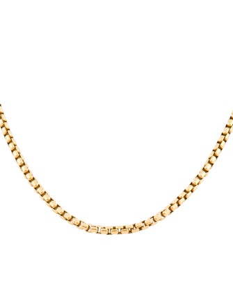 David Yurman 18K Box Chain Necklace