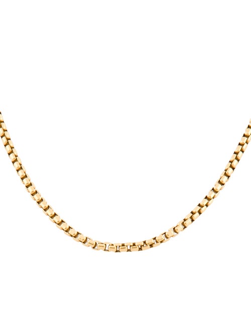 David Yurman 18K Box Chain Necklace