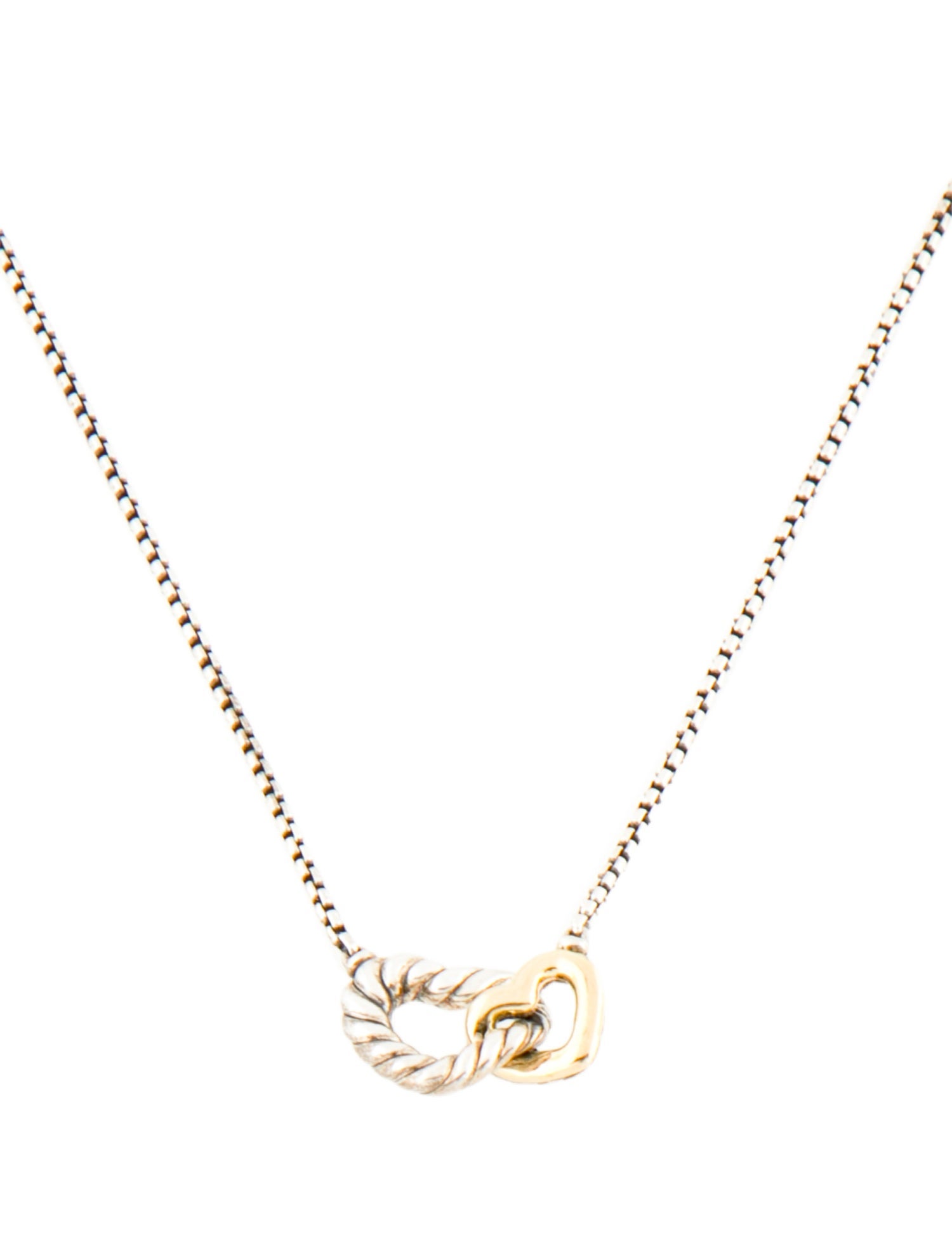 David Yurman Interlocking Heart Necklace