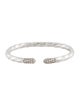 David Yurman Diamond Cable Edge Cuff Bracelet