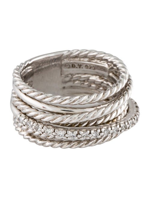 David Yurman Diamond Crossover Ring