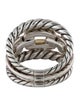 David Yurman Two-Tone Wellesley Link Three-Row Ring