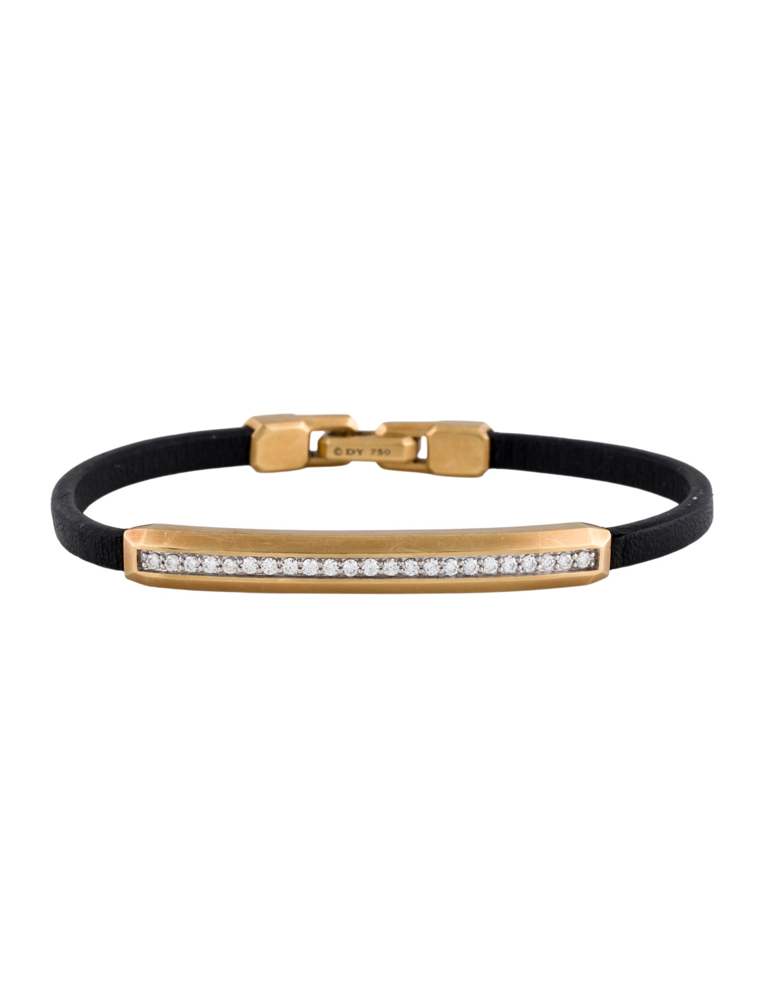 David Yurman 18K Diamond Streamline ID Bracelet