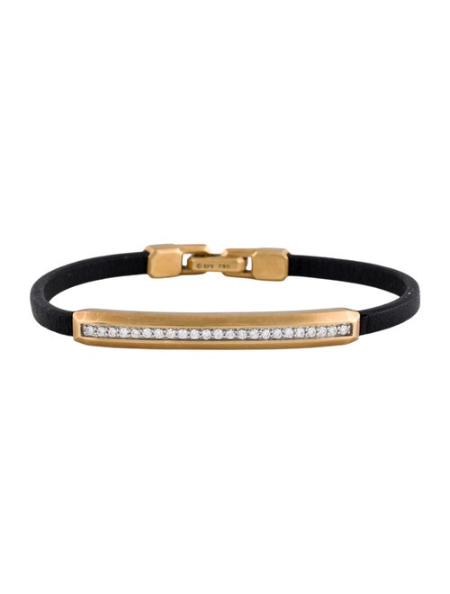 David Yurman 18K Diamond Streamline ID Bracelet