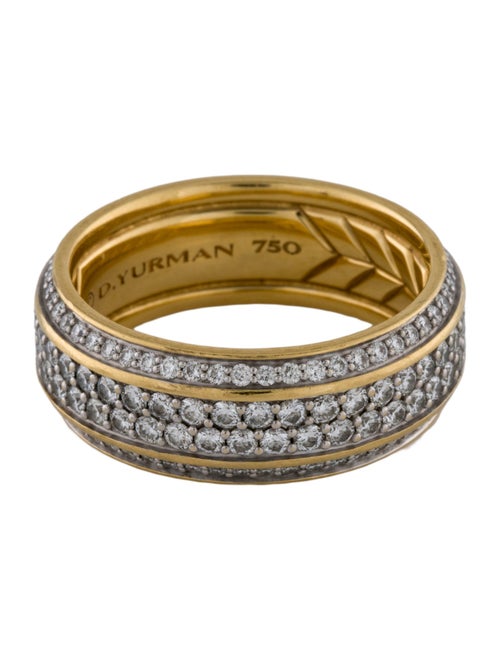 David Yurman 18K 2.26ctw Diamond Streamline Beveled Band