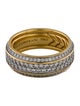 David Yurman 18K 2.26ctw Diamond Streamline Beveled Band