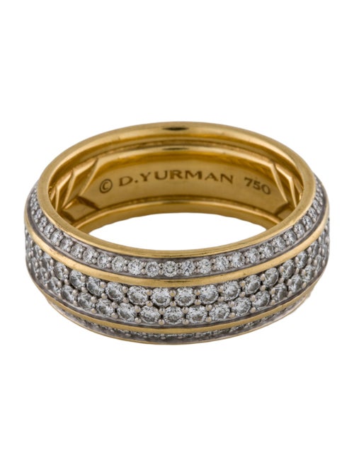 David Yurman 18K 2.26ctw Diamond Streamline Beveled Band