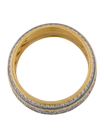 David Yurman 18K 2.26ctw Diamond Streamline Beveled Band