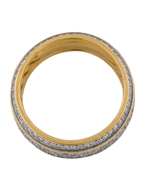 David Yurman 18K 2.26ctw Diamond Streamline Beveled Band