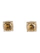 David Yurman 18K Citrine & Diamond Châtelaine Stud Earrings