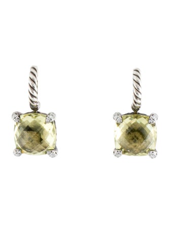 David Yurman Quartz & Diamond Châtelaine® Drop Earrings