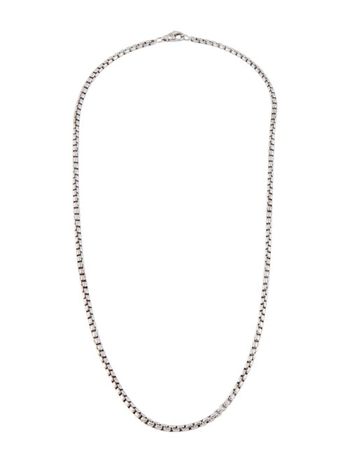 David Yurman 18K Box Chain Necklace