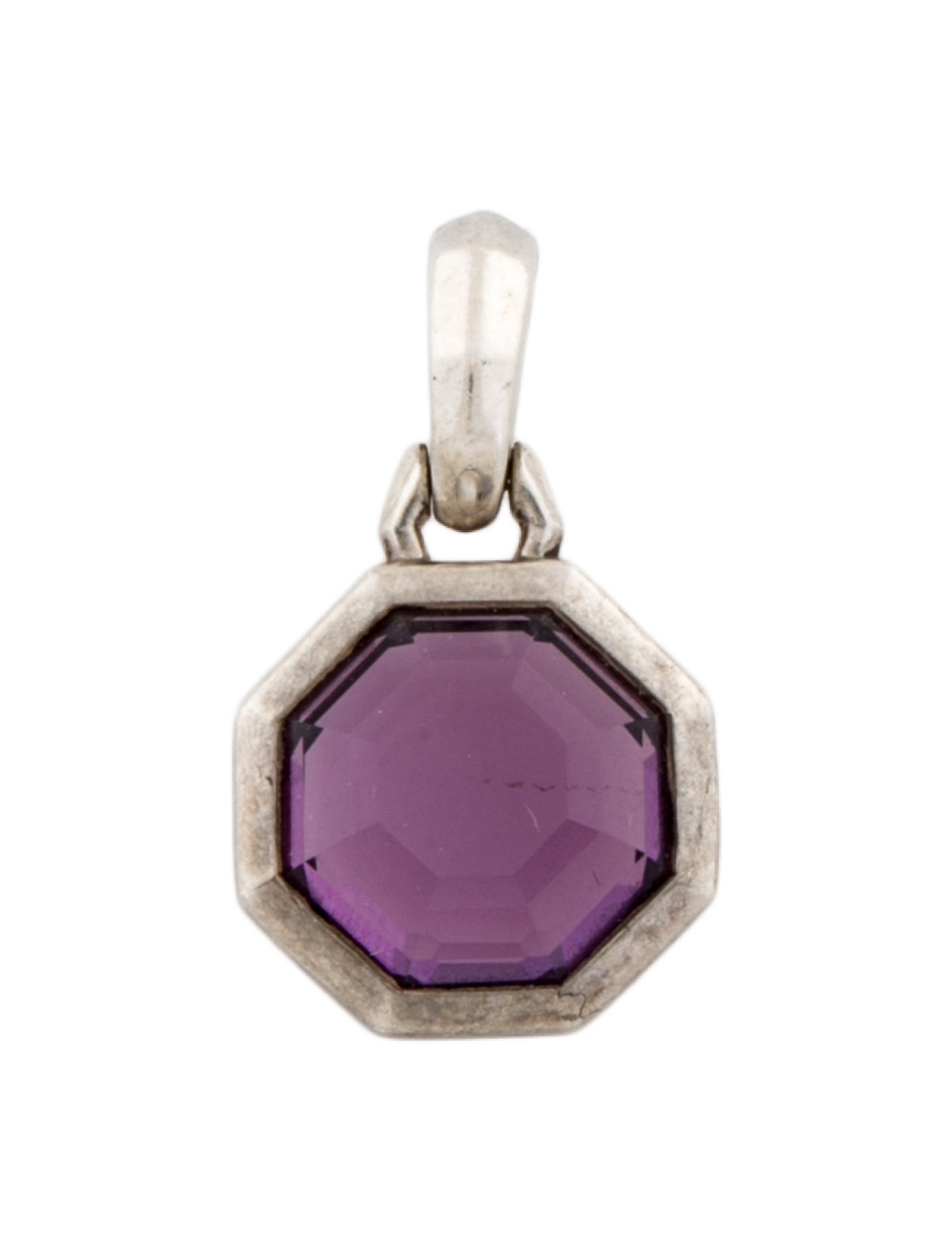 David Yurman Amethyst Octagon Amulet