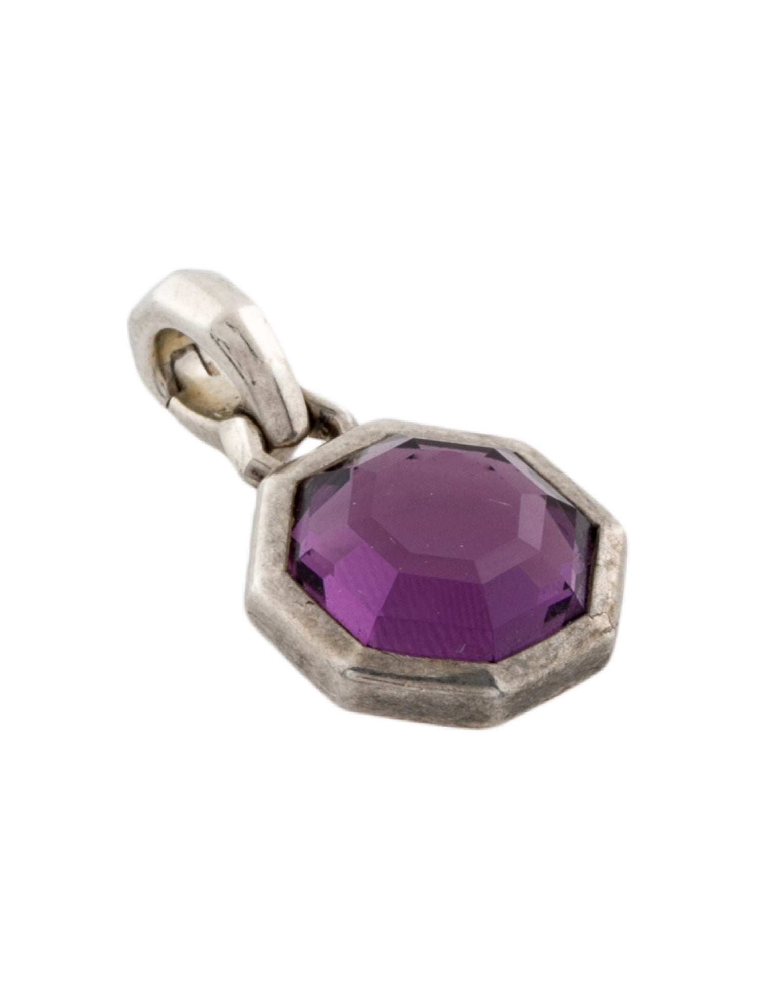 David Yurman Amethyst Octagon Amulet