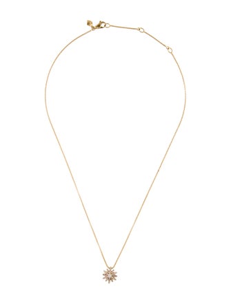 David Yurman 18K Diamond Starburst Pendant Necklace