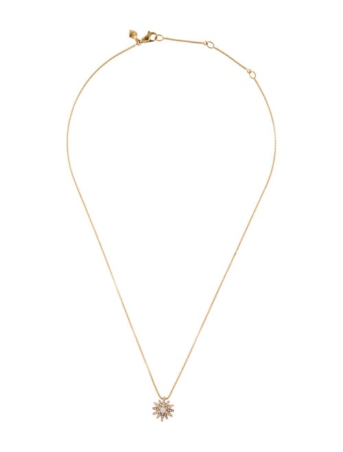 David Yurman 18K Diamond Starburst Pendant Necklace