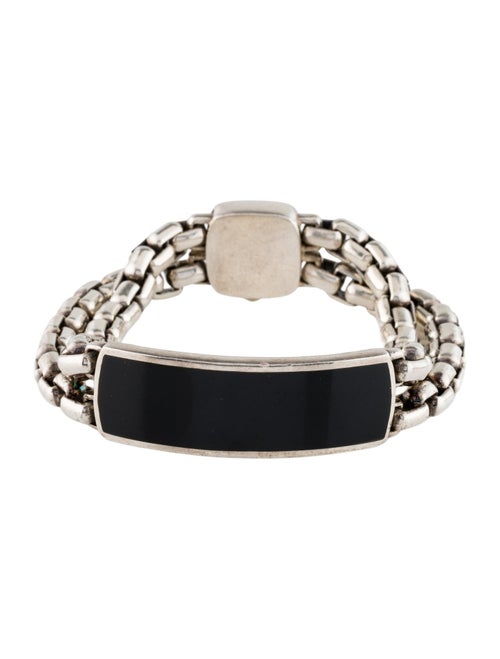 David Yurman Onyx ID Link Bracelet