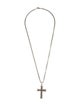 David Yurman Diamond Chevron Cross Pendant Necklace