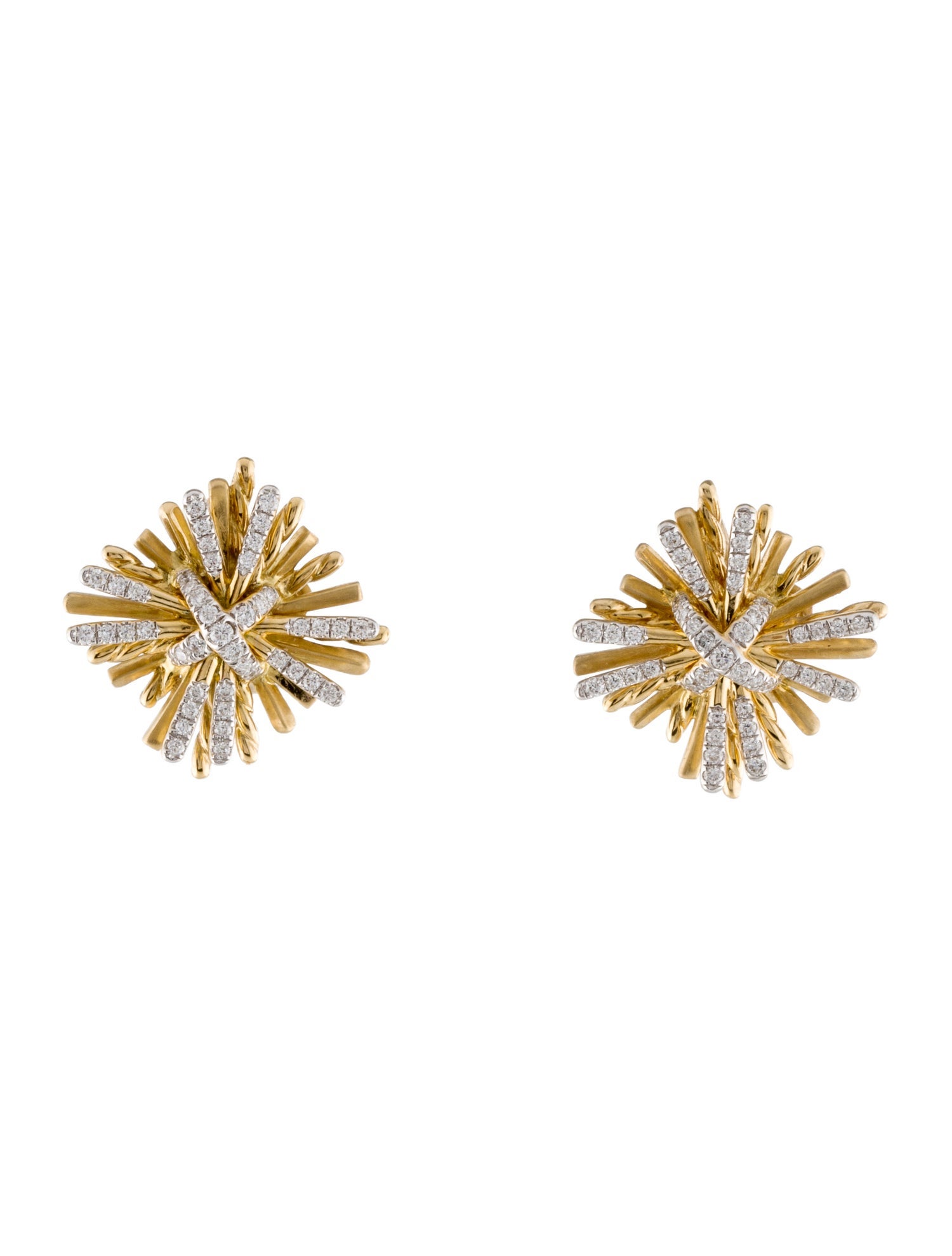 David Yurman 18K Diamond Angelika Studs