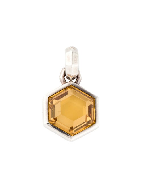 David Yurman Citrine Hexagon Amulet Pendant