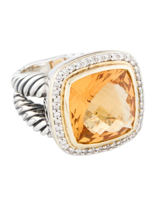David Yurman Citrine & Diamond Albion Ring