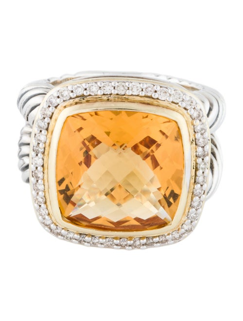 David Yurman Citrine & Diamond Albion Ring