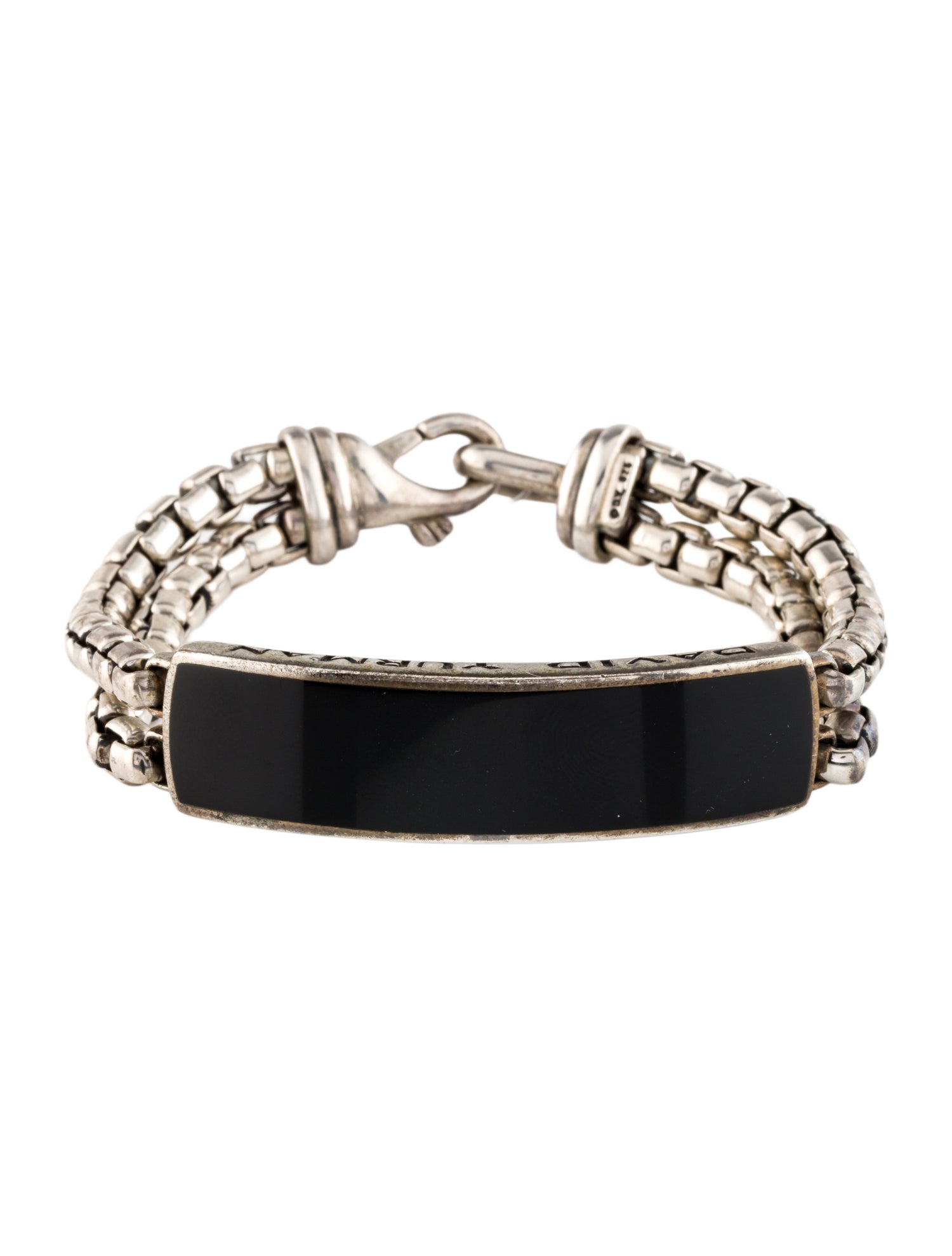 David Yurman Onyx ID Link Bracelet