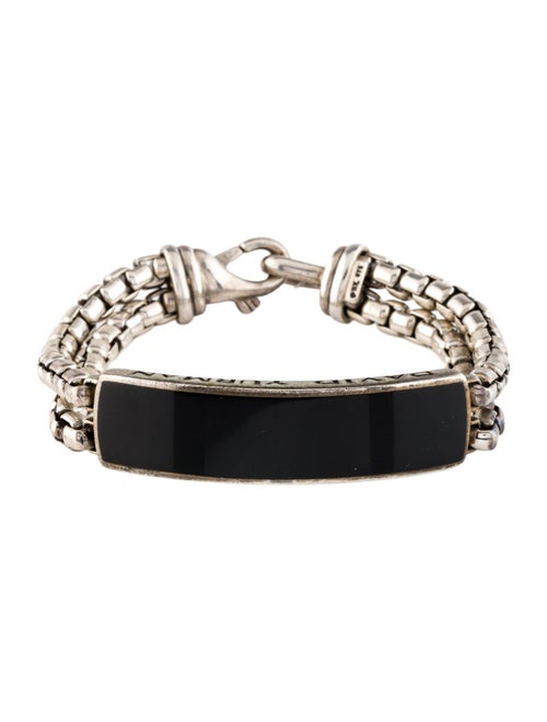 David Yurman Onyx ID Link Bracelet