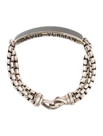 David Yurman Onyx ID Link Bracelet