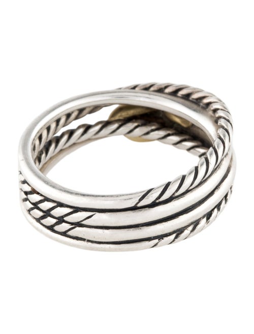 David Yurman Two-Tone X Crossover Band