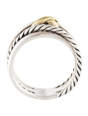 David Yurman Two-Tone X Crossover Band