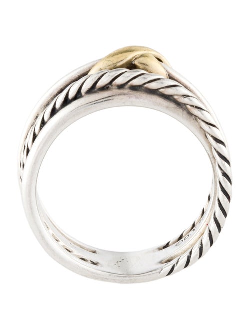 David Yurman Two-Tone X Crossover Band
